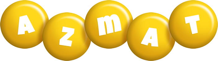 Azmat candy-yellow logo