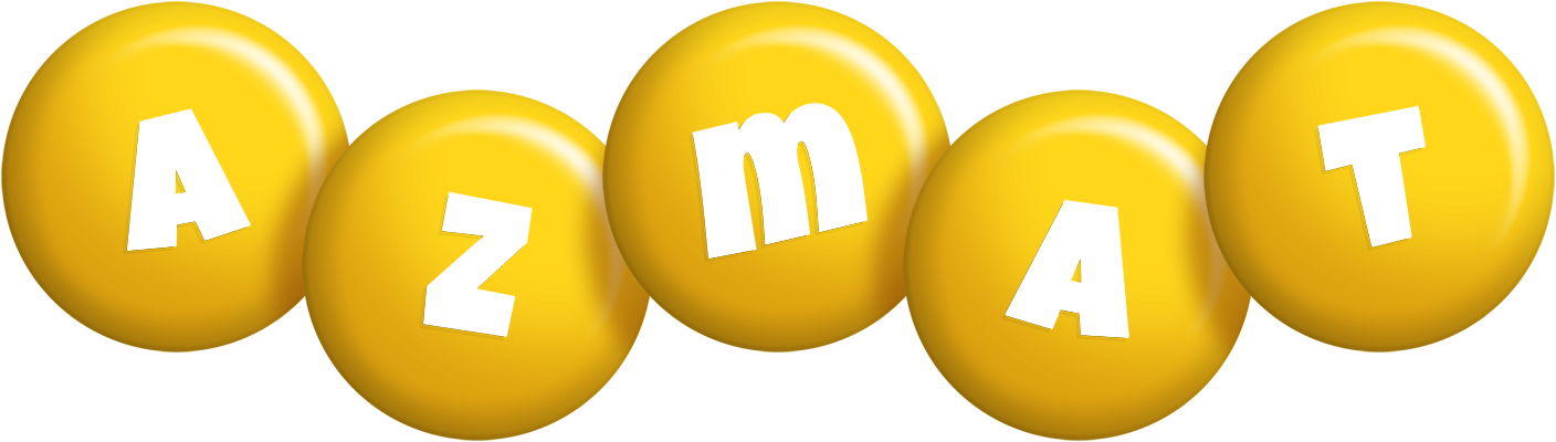 Azmat candy-yellow logo