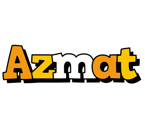 Azmat cartoon logo