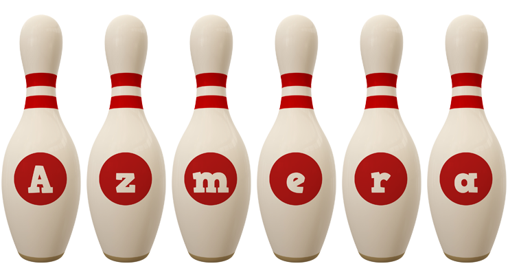 Azmera bowling-pin logo