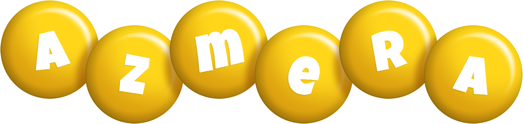 Azmera candy-yellow logo