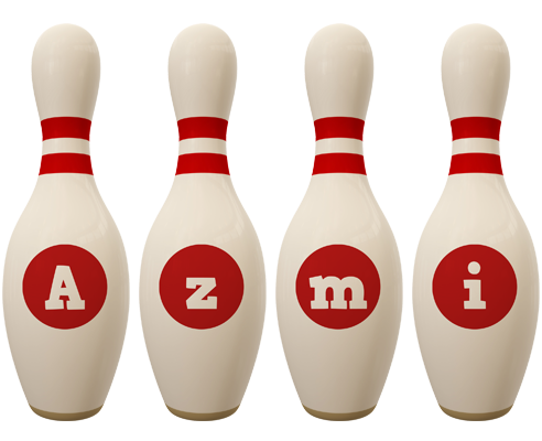 Azmi bowling-pin logo