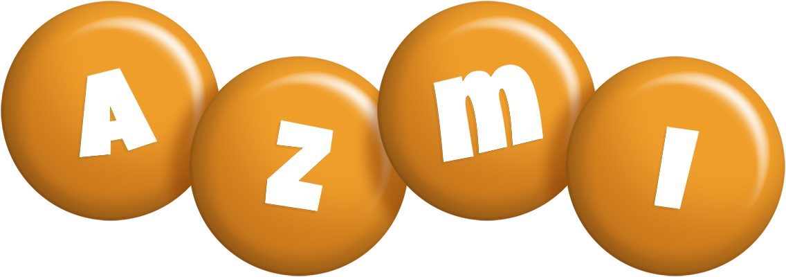 Azmi candy-orange logo