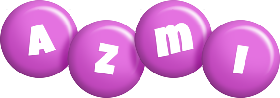 Azmi candy-purple logo