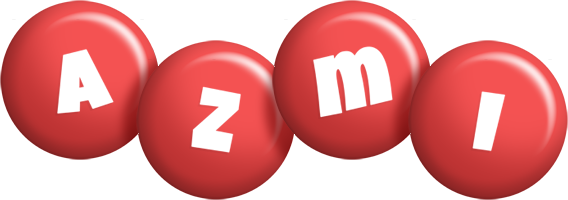 Azmi candy-red logo
