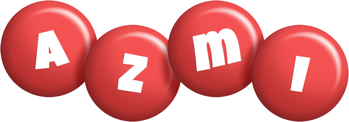 Azmi candy-red logo