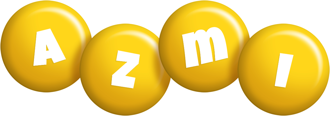 Azmi candy-yellow logo