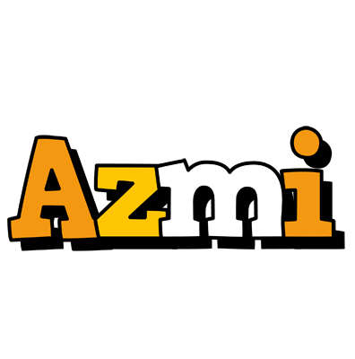 Azmi cartoon logo