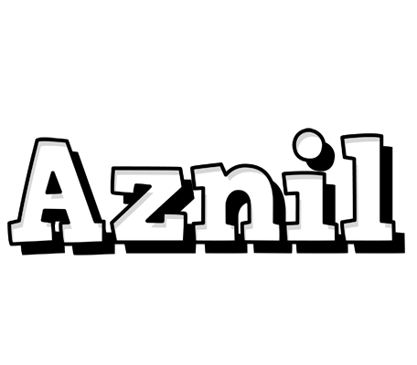 Aznil snowing logo