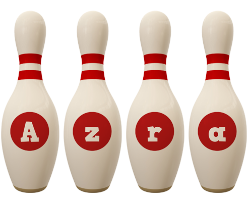 Azra bowling-pin logo