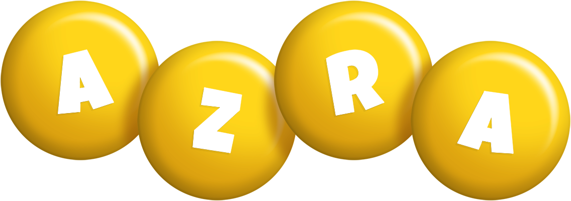 Azra candy-yellow logo