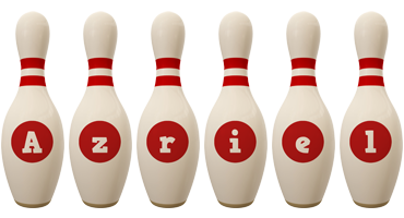 Azriel bowling-pin logo