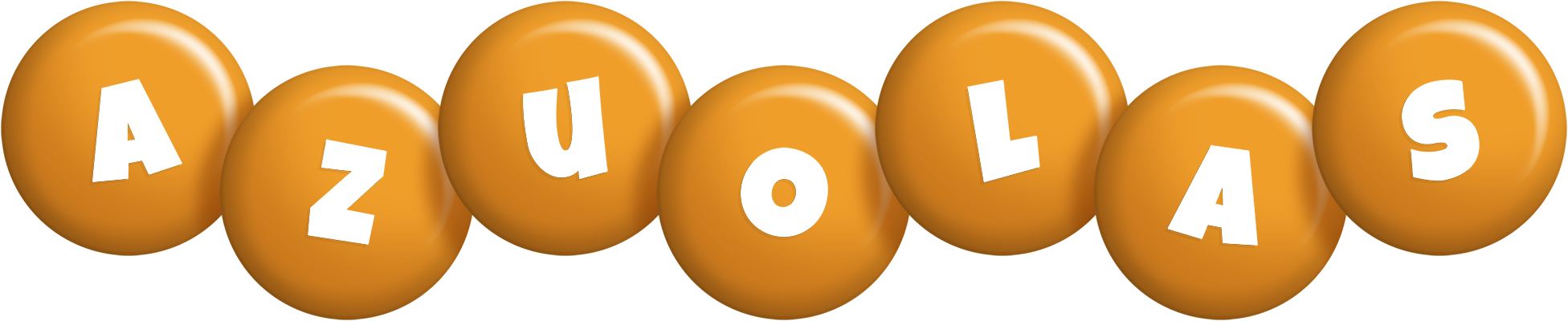 Azuolas candy-orange logo