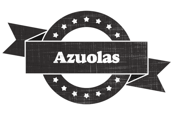 Azuolas grunge logo