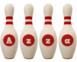 Azza bowling-pin logo
