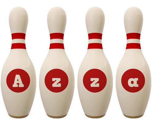 Azza bowling-pin logo