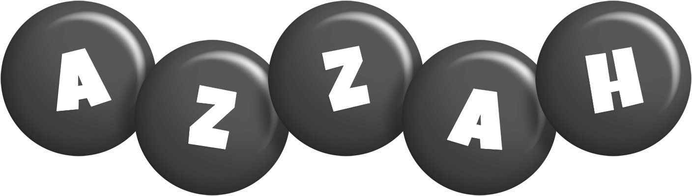 Azzah candy-black logo