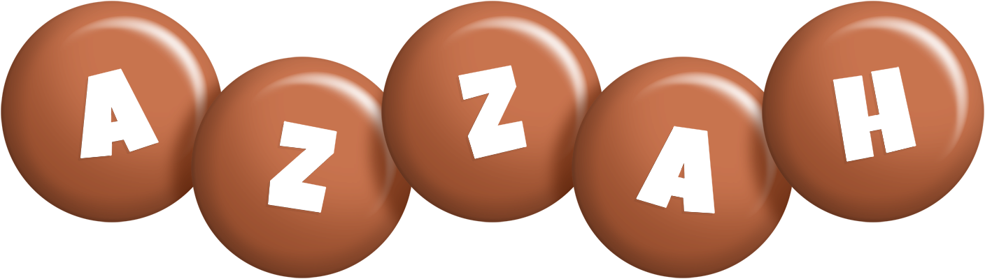 Azzah candy-brown logo