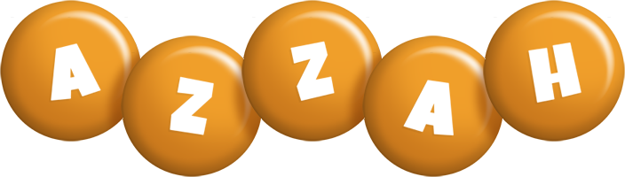 Azzah candy-orange logo