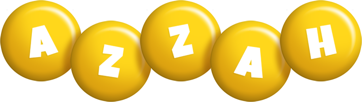 Azzah candy-yellow logo