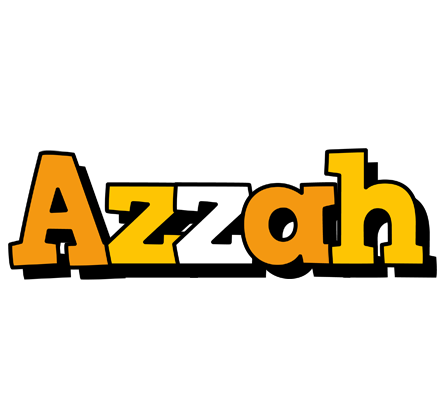 Azzah cartoon logo