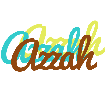 Azzah cupcake logo