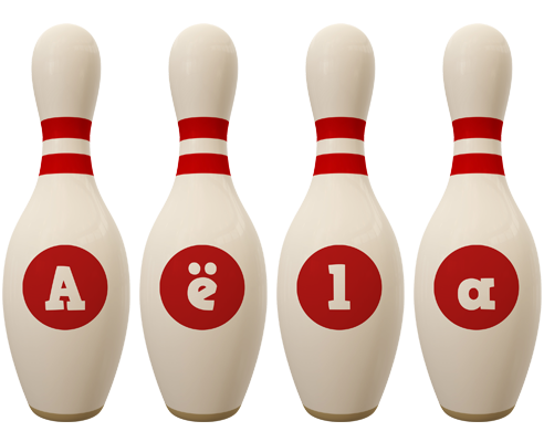 Aëla bowling-pin logo