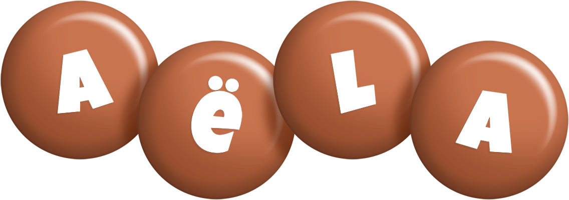 Aëla candy-brown logo