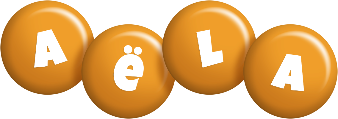 Aëla candy-orange logo
