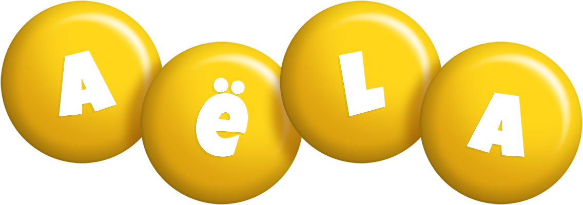 Aëla candy-yellow logo