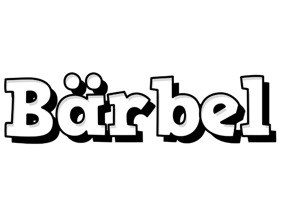 Bärbel snowing logo