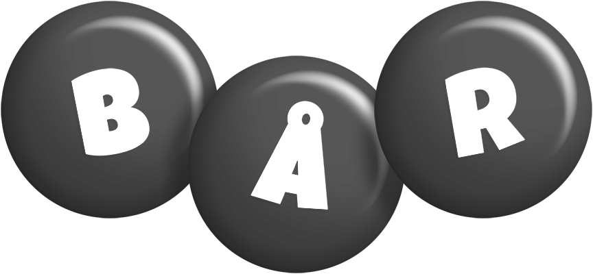 Bår candy-black logo