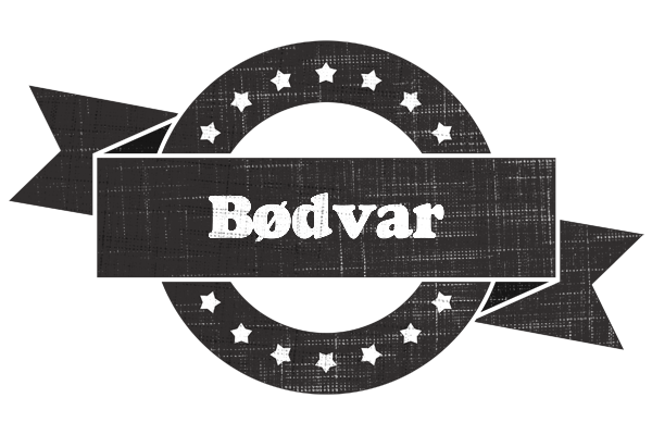 Bødvar grunge logo