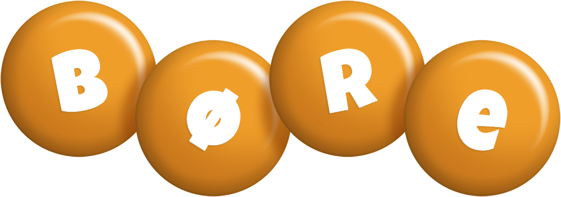 Børe candy-orange logo