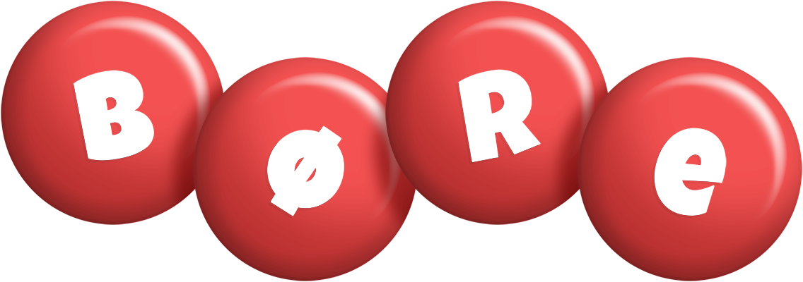 Børe candy-red logo