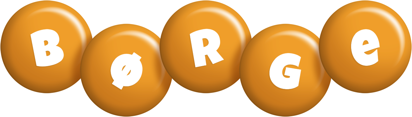 Børge candy-orange logo