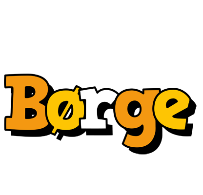 Børge cartoon logo