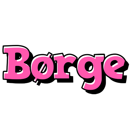 Børge girlish logo