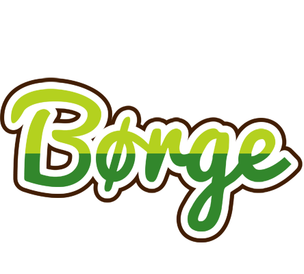 Børge golfing logo