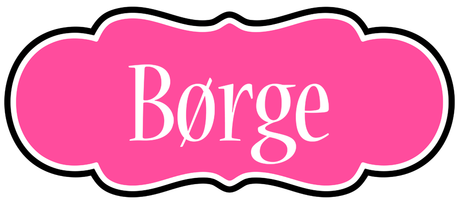 Børge invitation logo