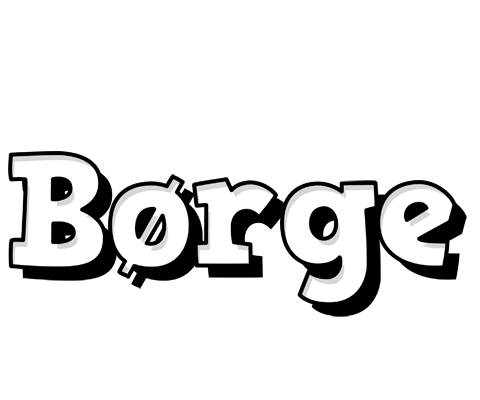 Børge snowing logo