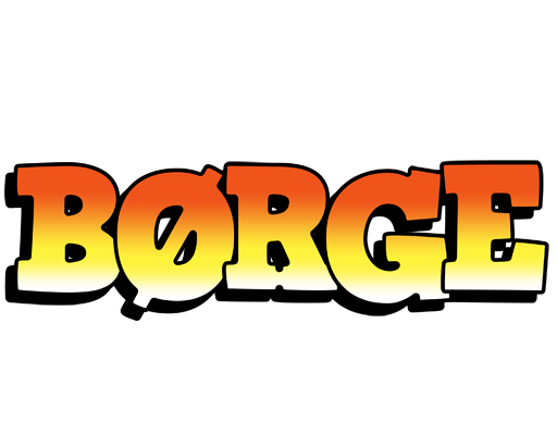 Børge sunset logo