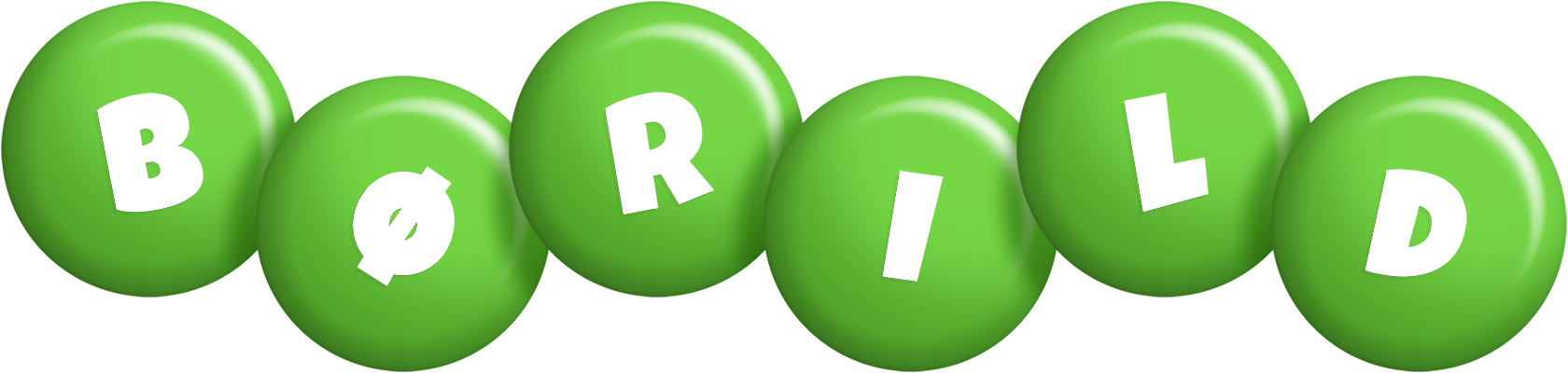 Børild candy-green logo