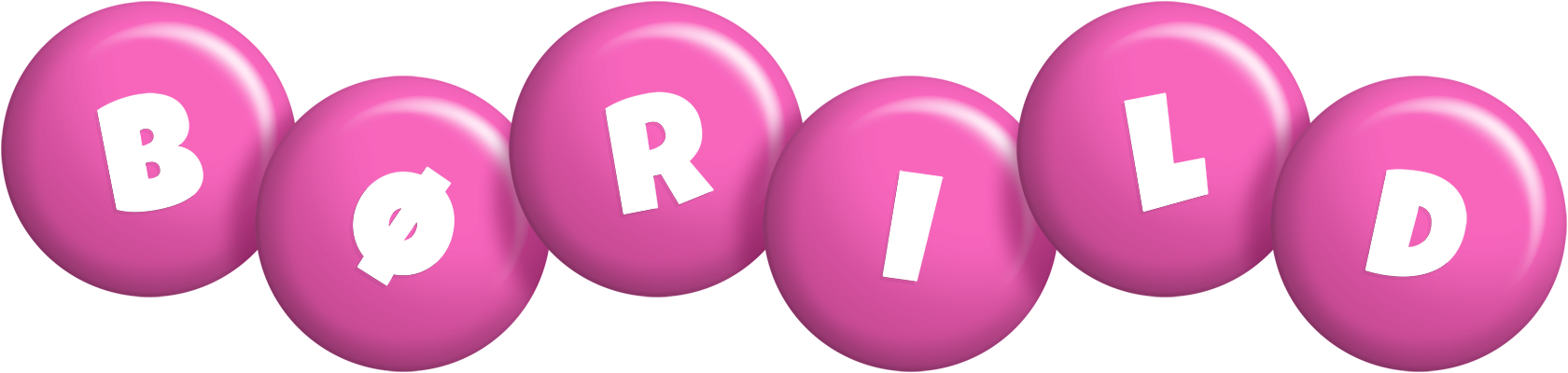 Børild candy-pink logo