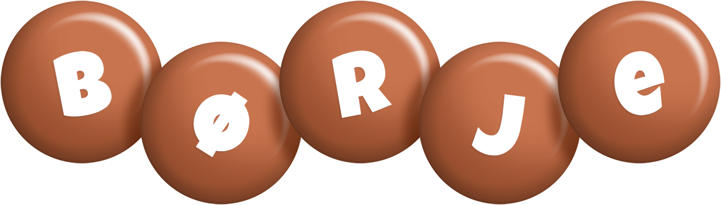 Børje candy-brown logo