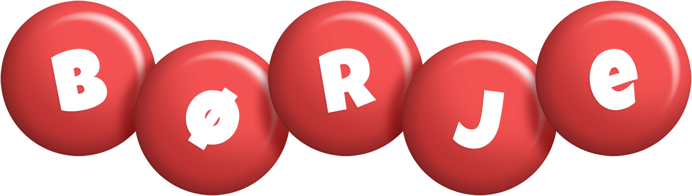 Børje candy-red logo