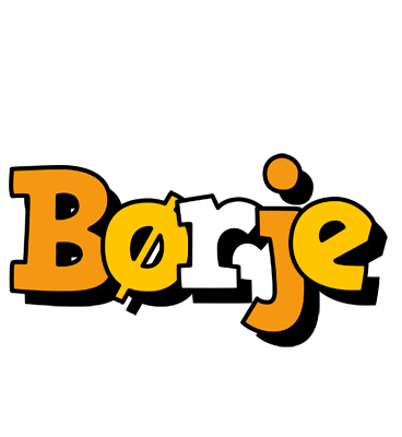 Børje cartoon logo