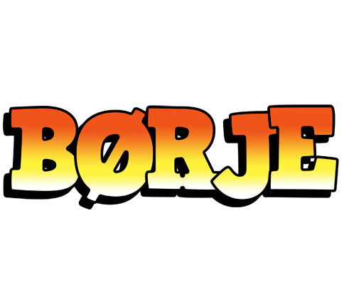 Børje sunset logo