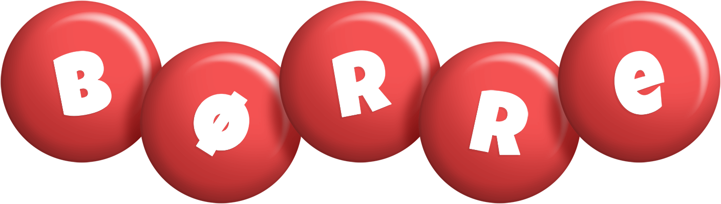 Børre candy-red logo