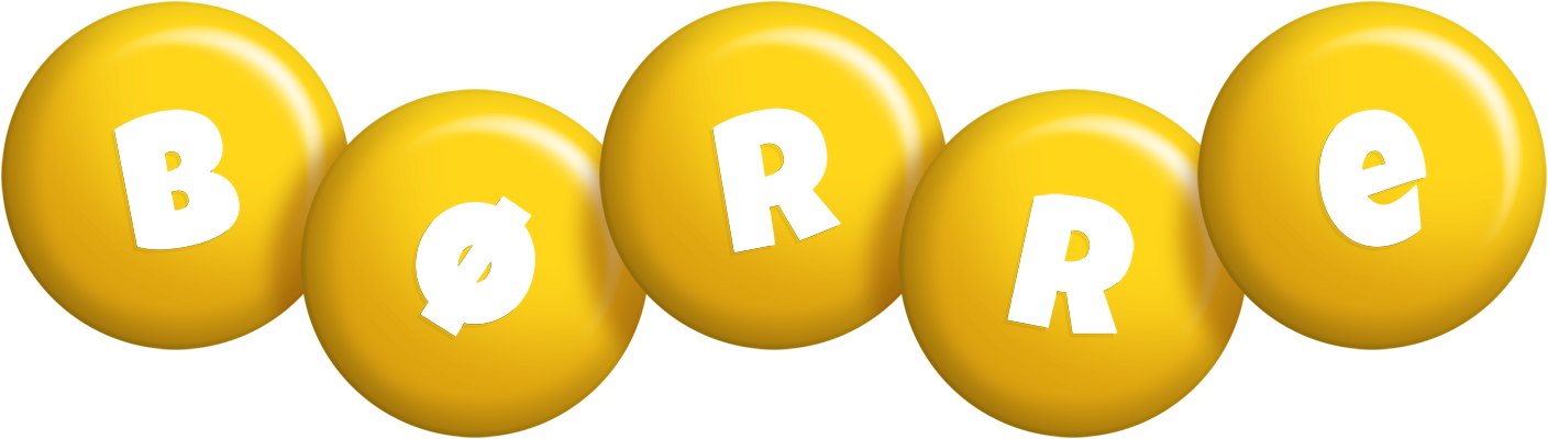 Børre candy-yellow logo